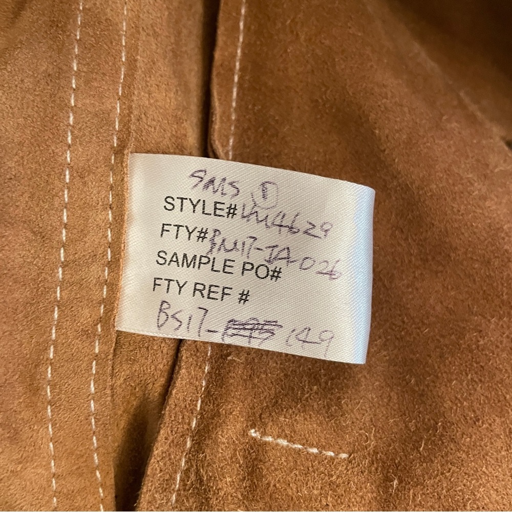 Vince Brown Suede Trucker Jacket - Picture 2 of 7